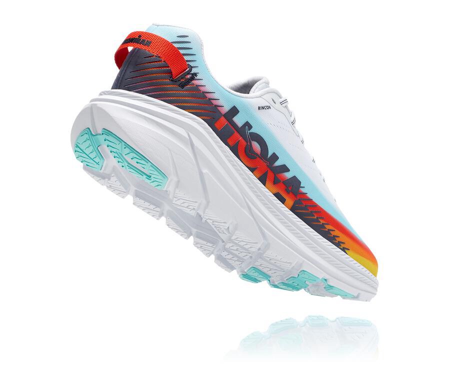 Hoka One One Koşu Ayakkabısı Erkek Beyaz/Mavi - Ironman Rincon 2 - QW4657298